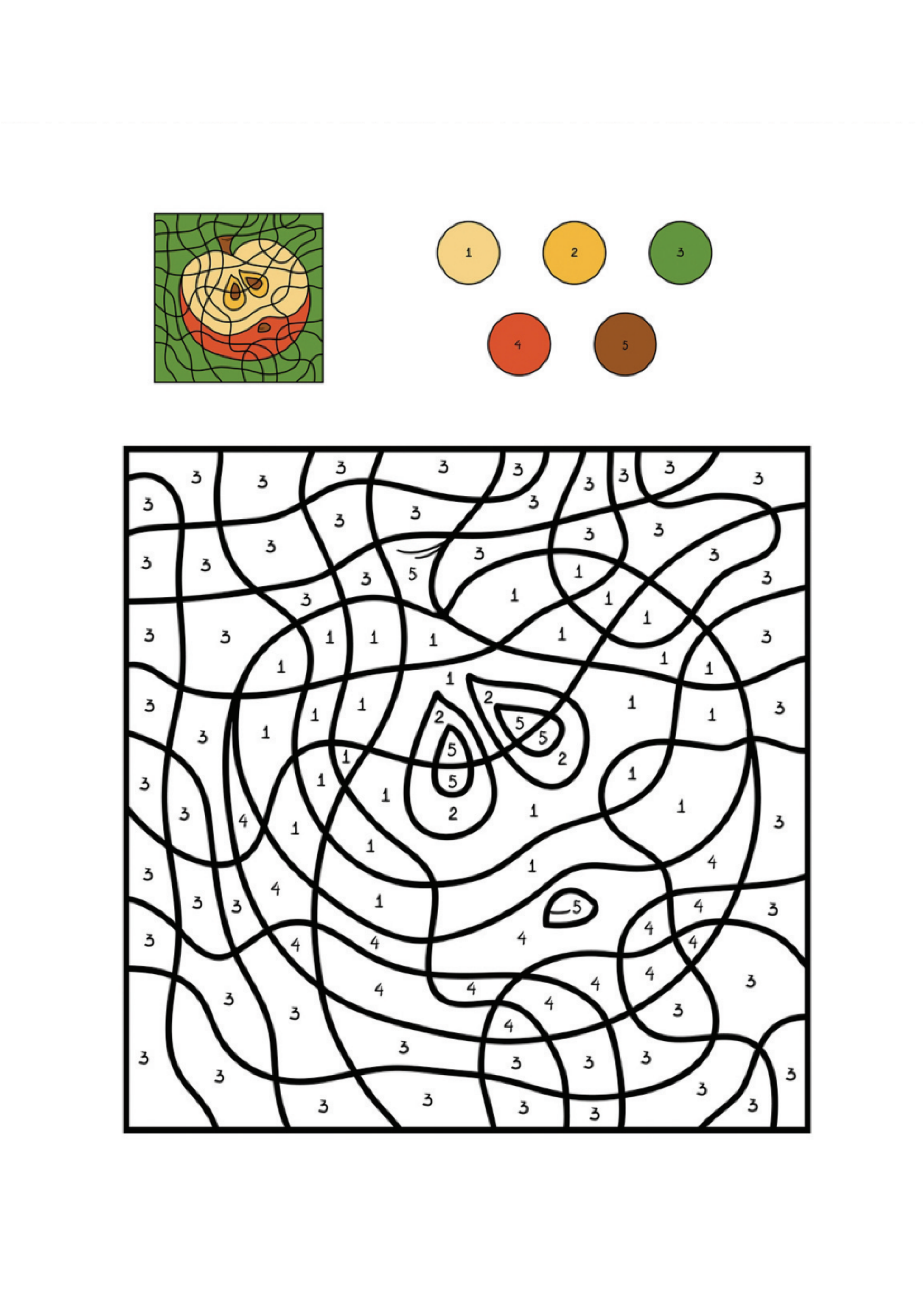 Apple Coloring Page