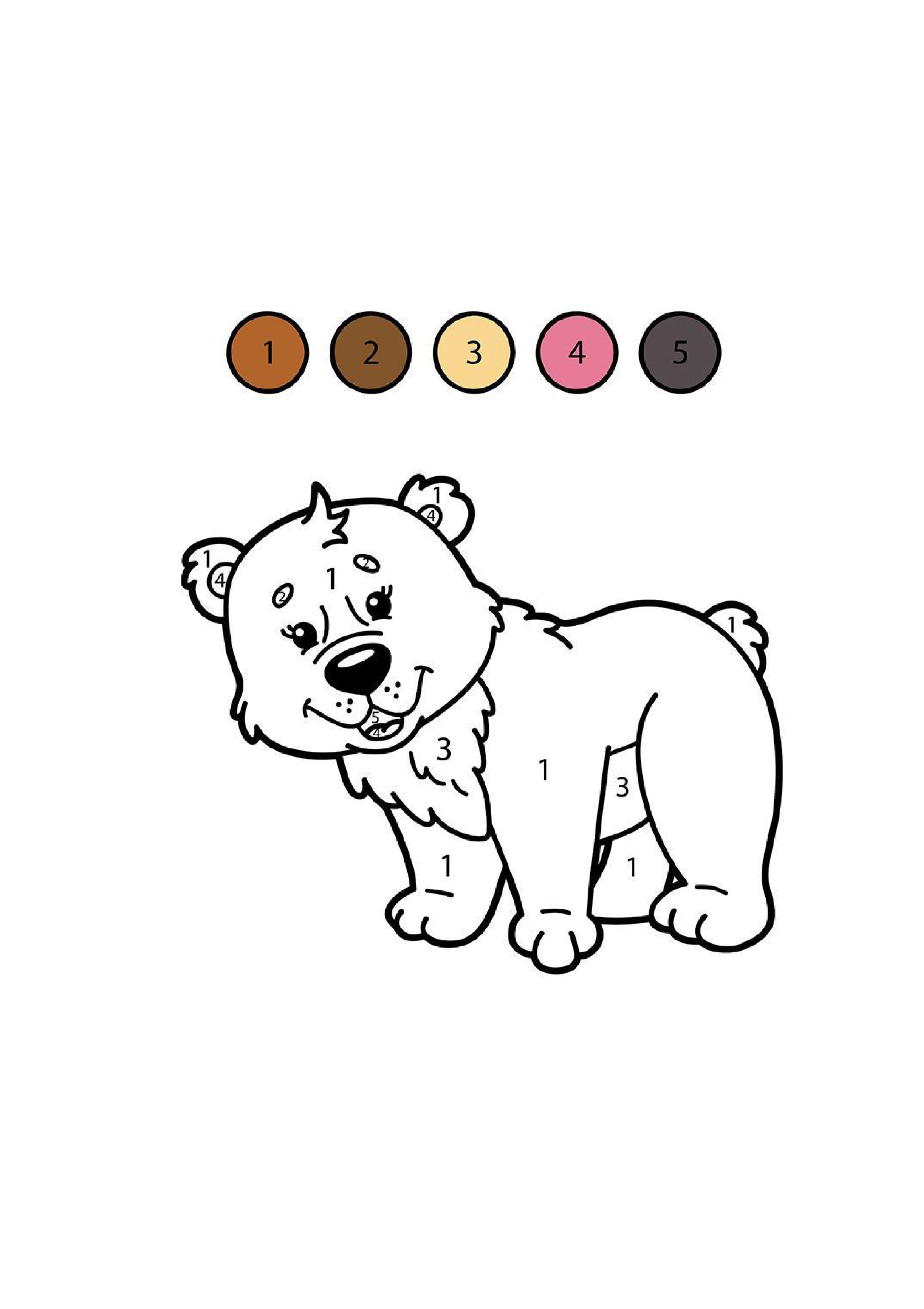 Bear 4 Coloring Page