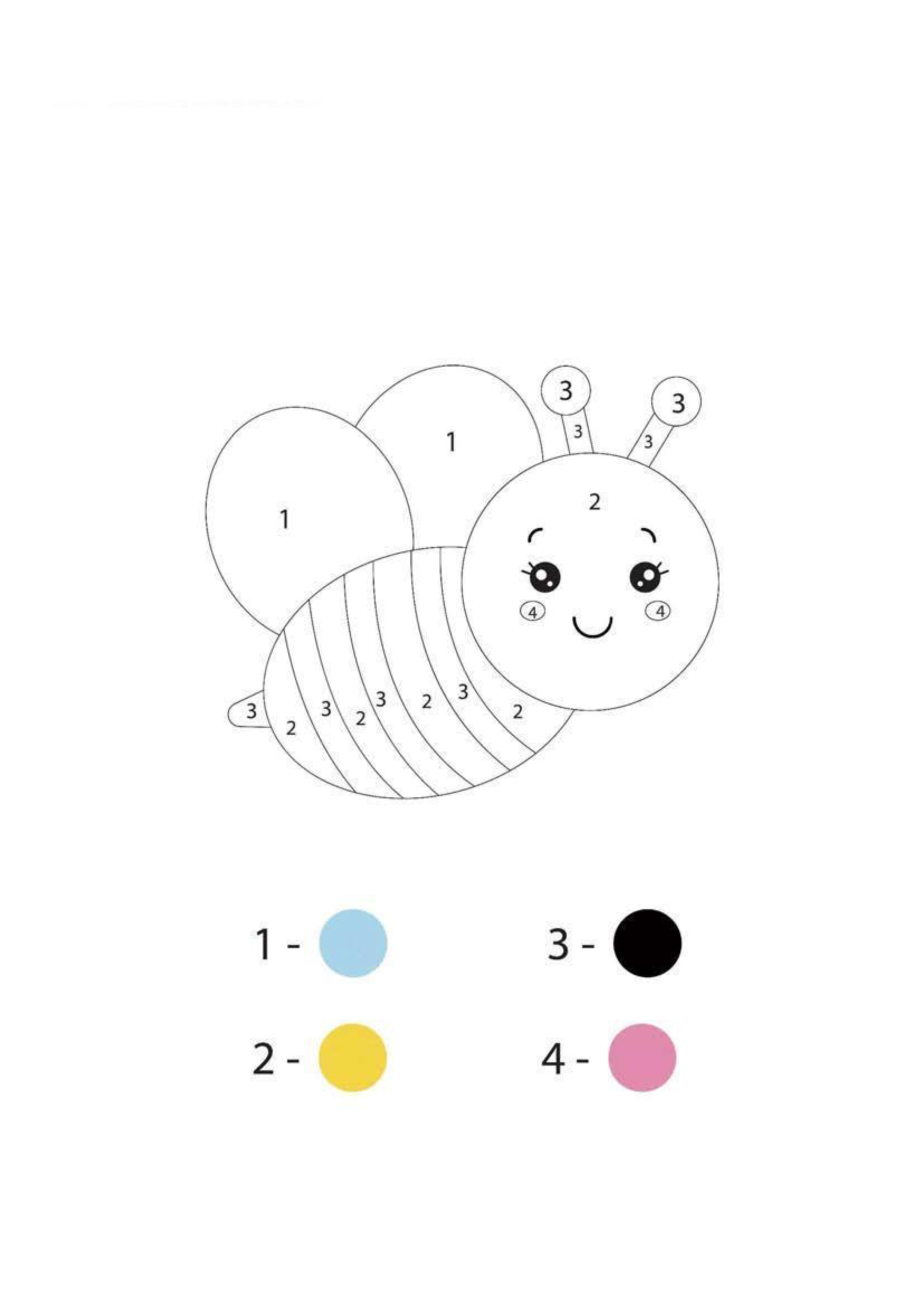 Bee coloring page