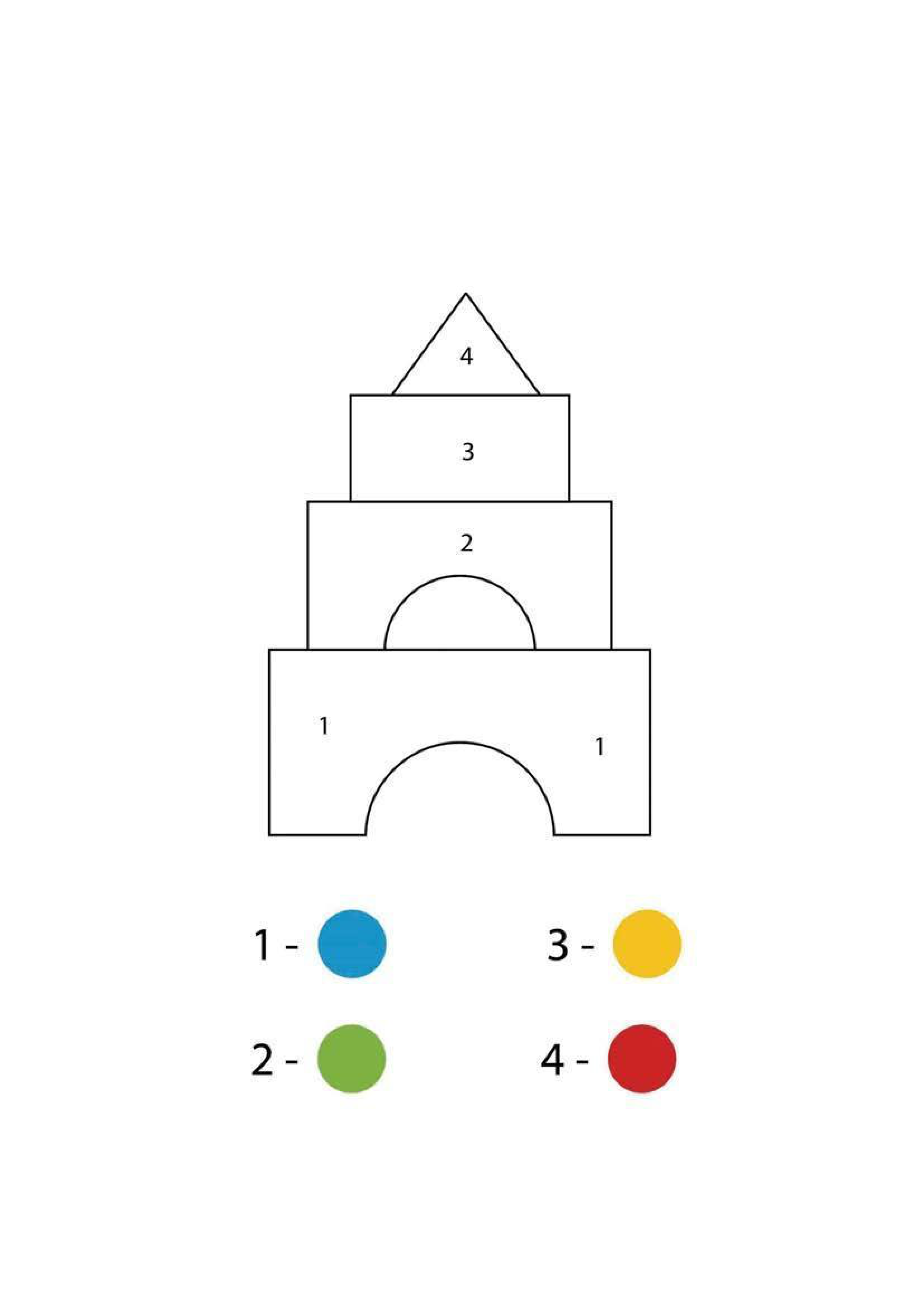 Building Blocks Coloring Page