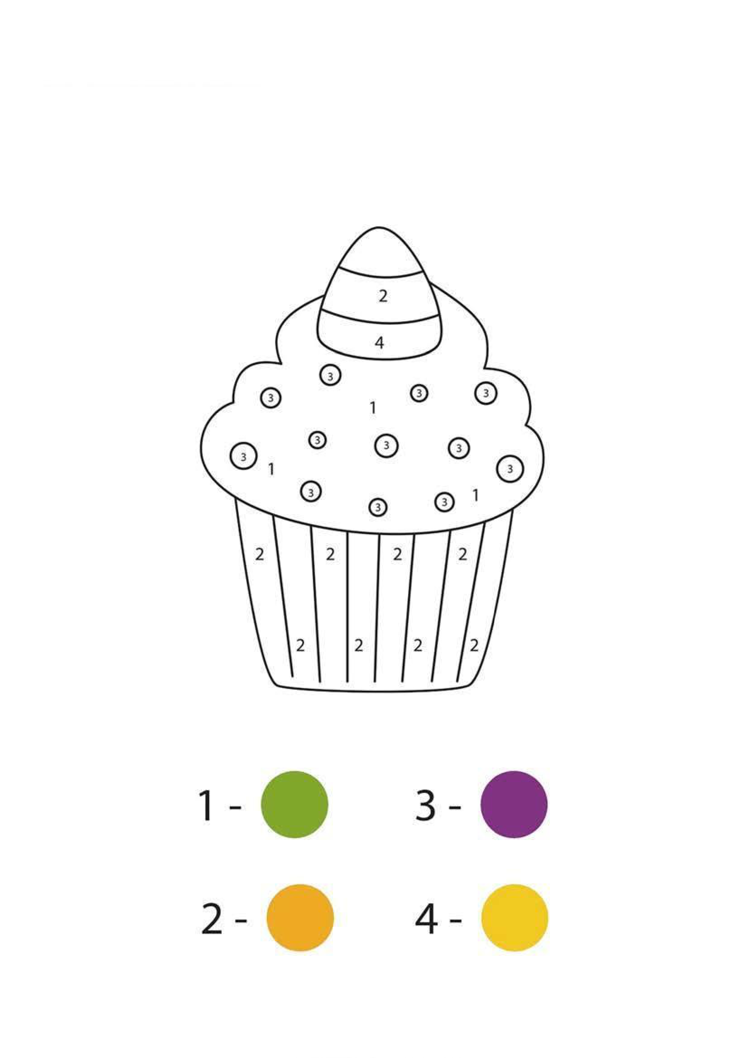 Cakes Coloring Page