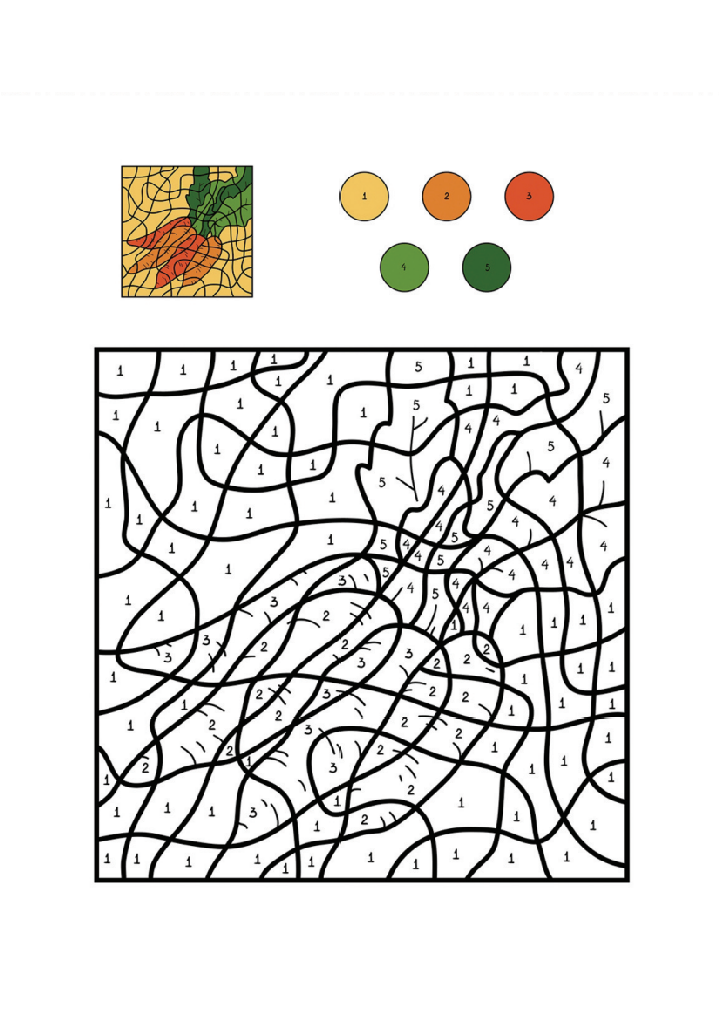 Vegetables Coloring Page