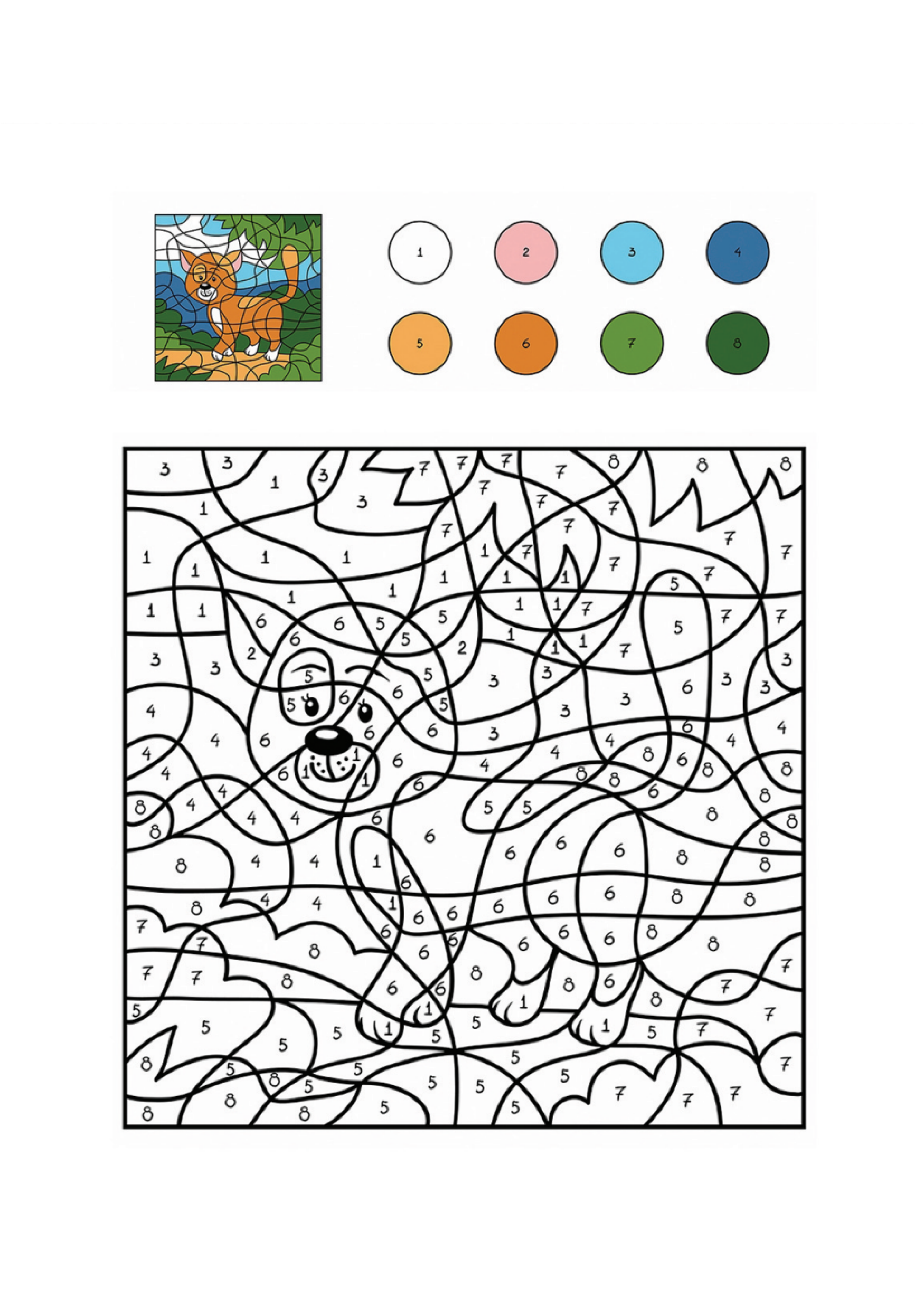 Cat 6 Coloring Page