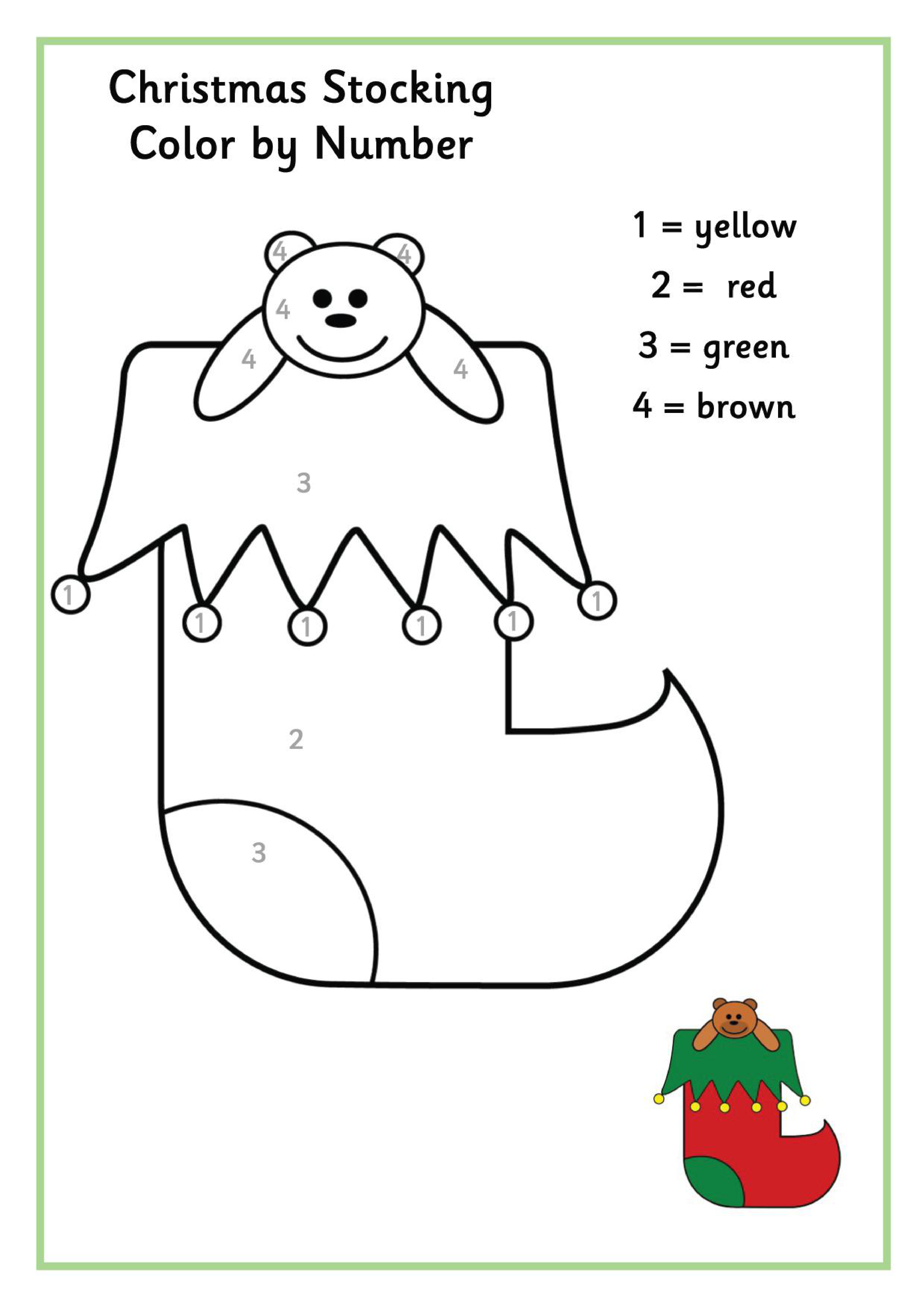 Christmas Stocking coloring page