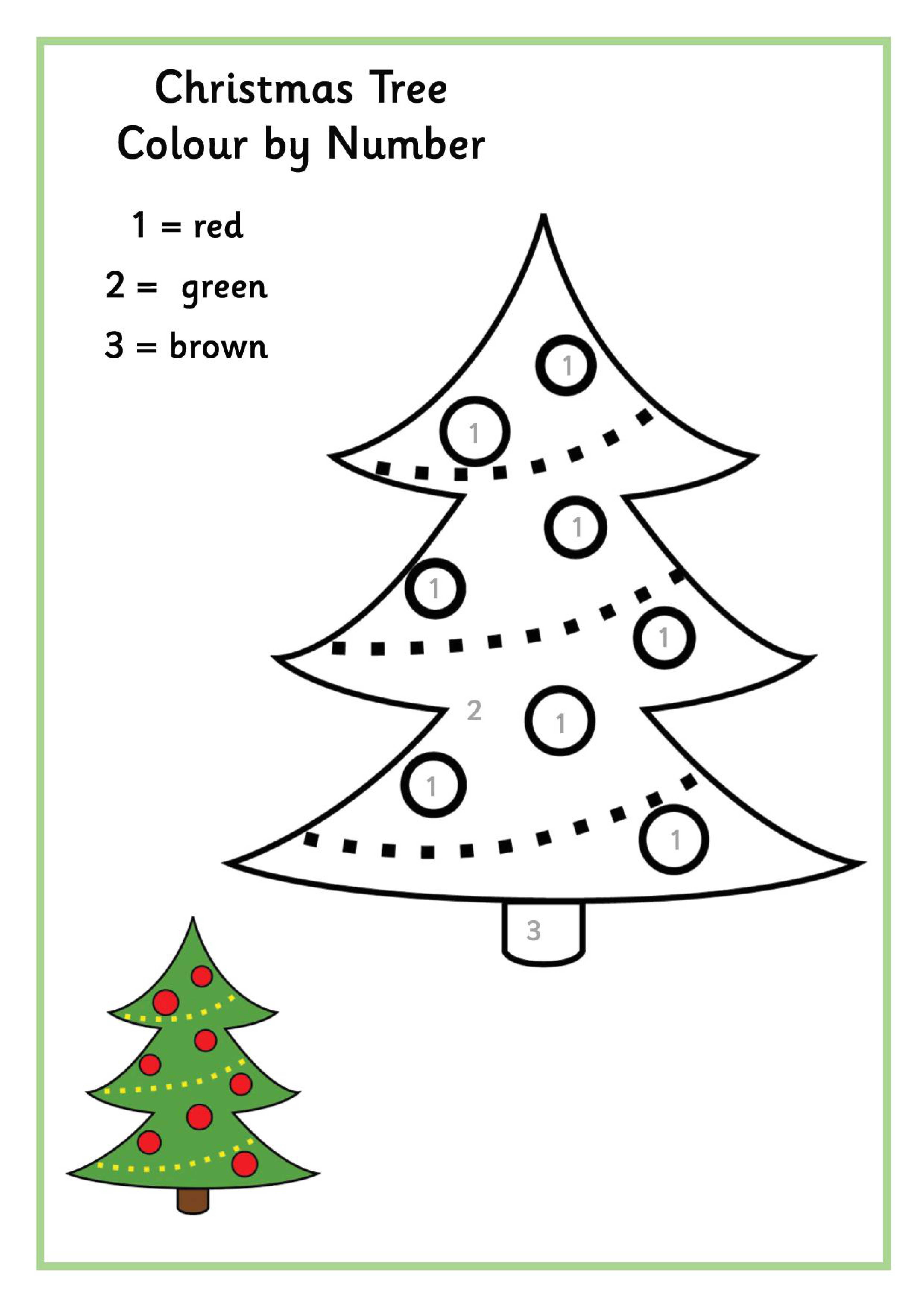 Christmas Tree coloring page