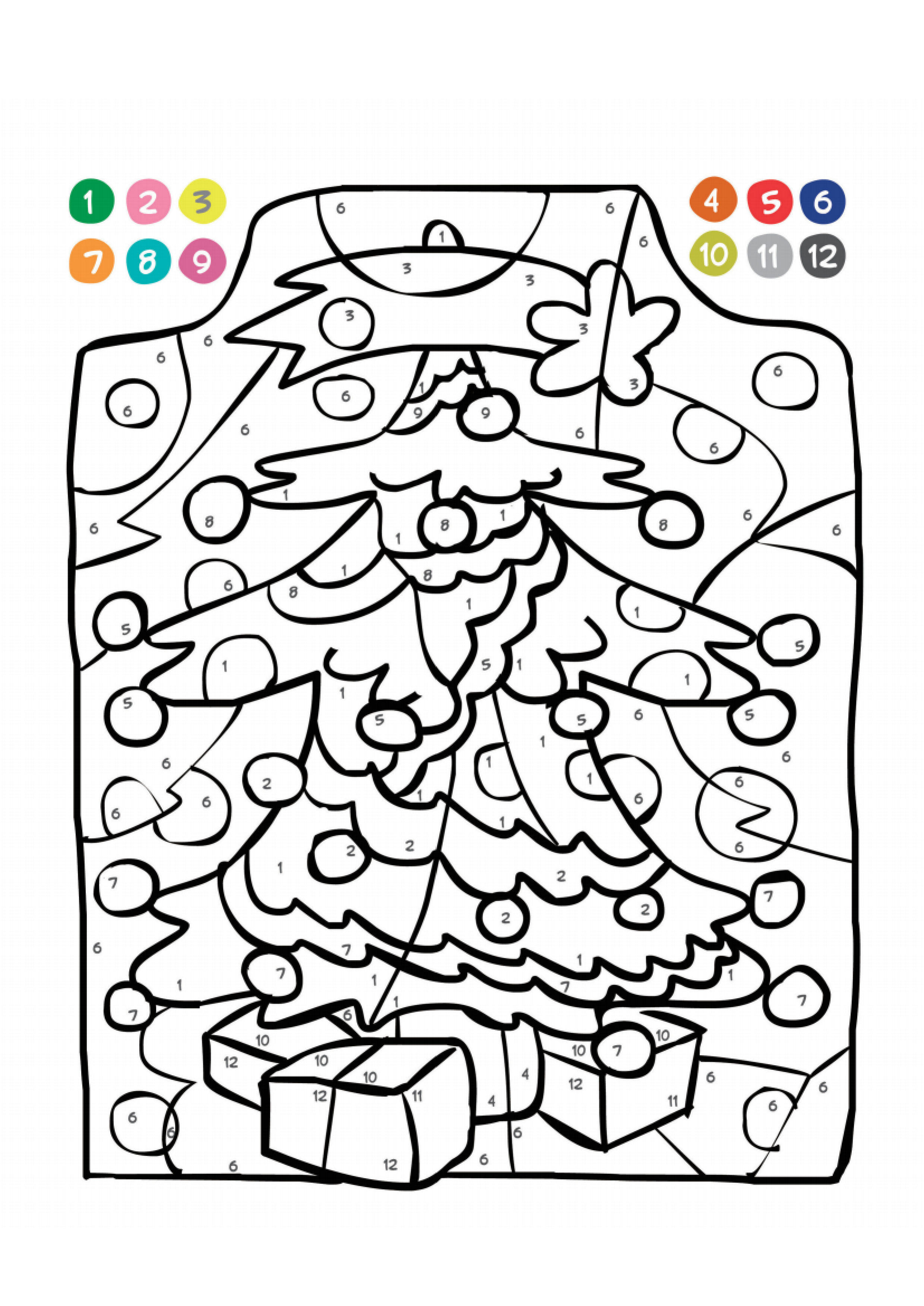 Christmas Tree 4 coloring page