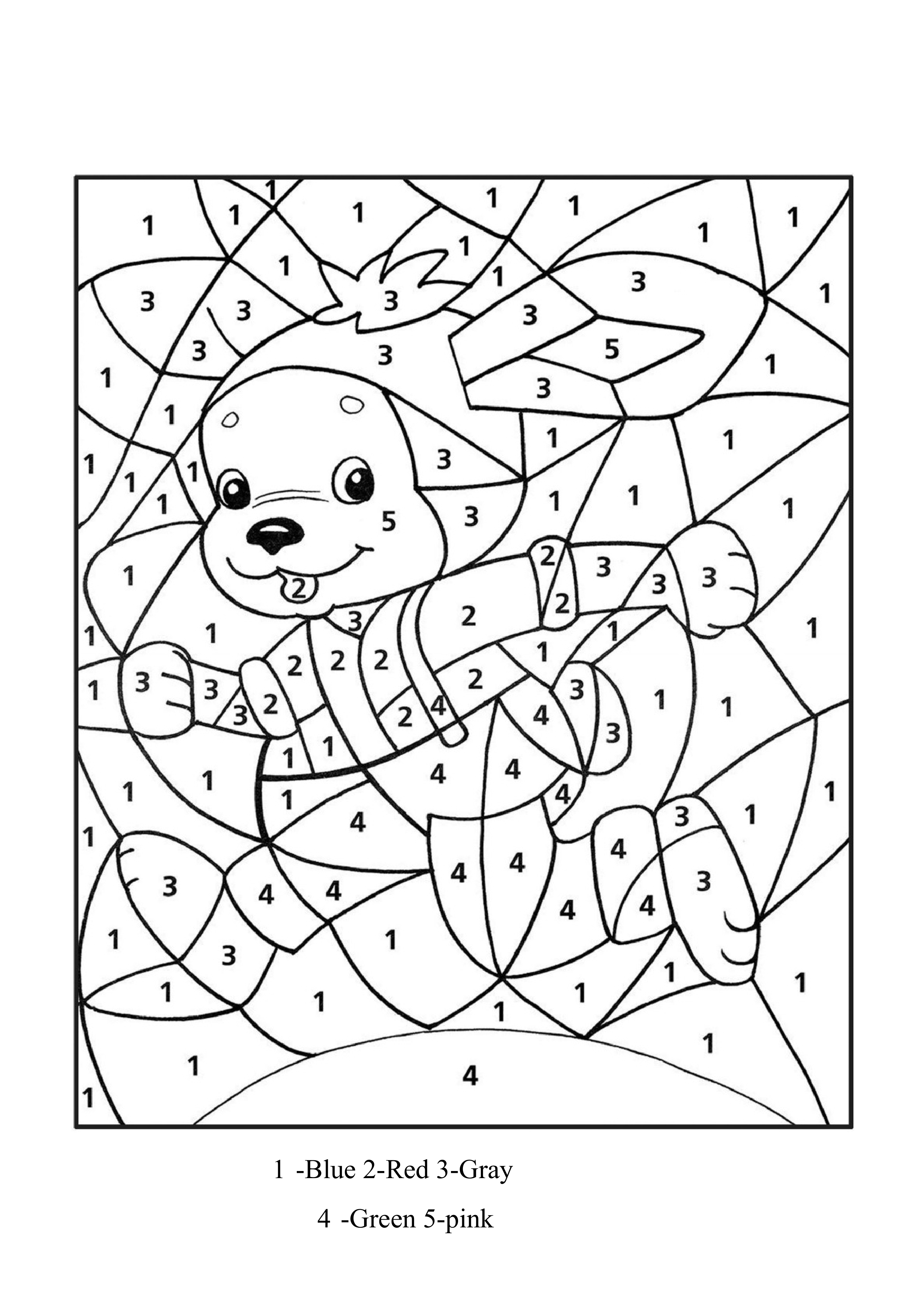 Deer coloring page