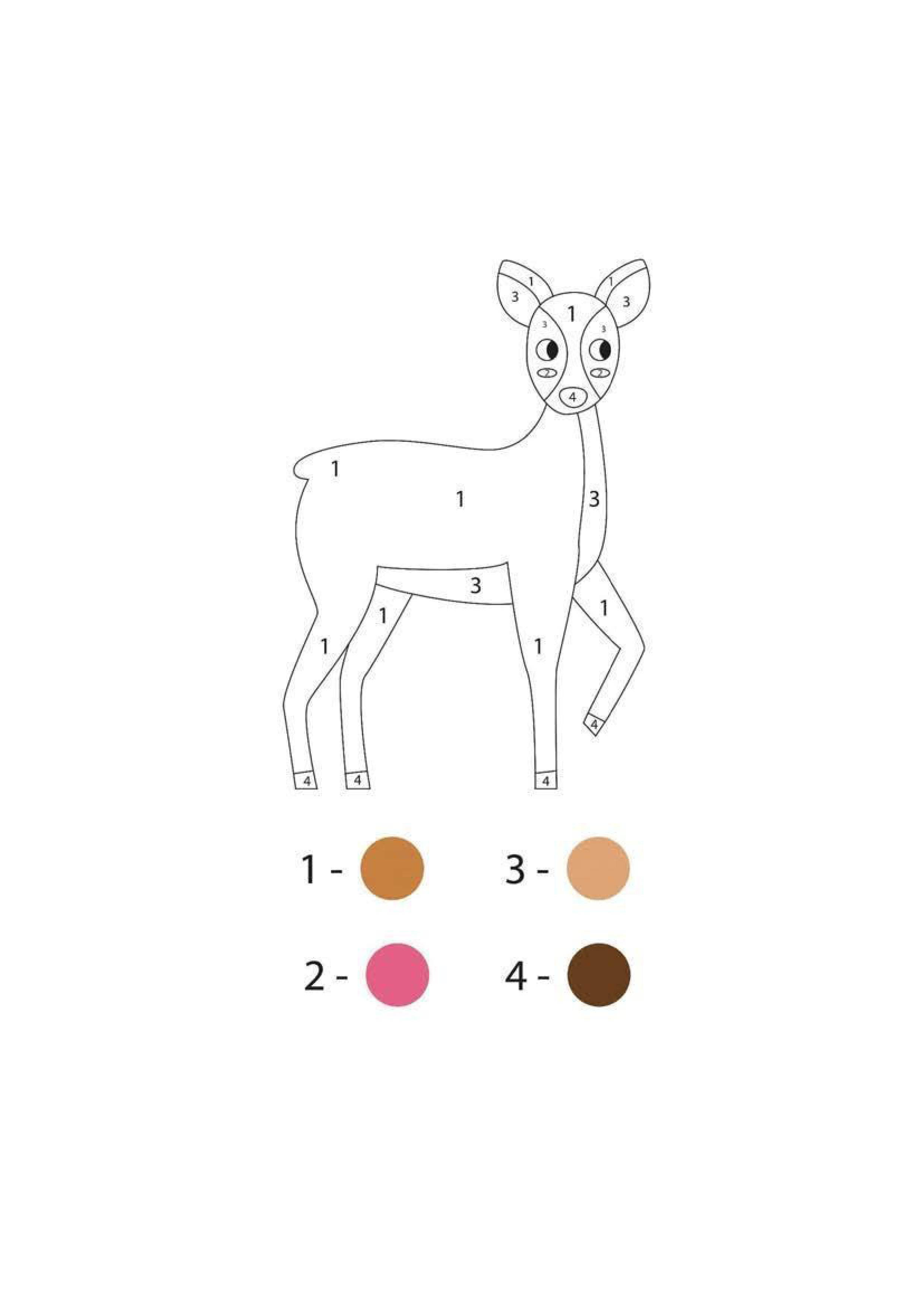 Deer 2 coloring page
