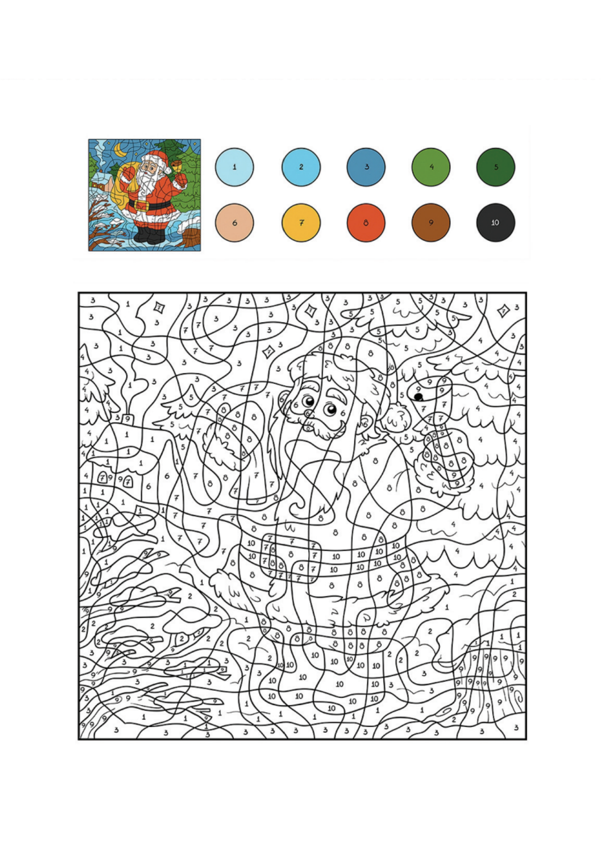 Father Christmas 6 coloring page
