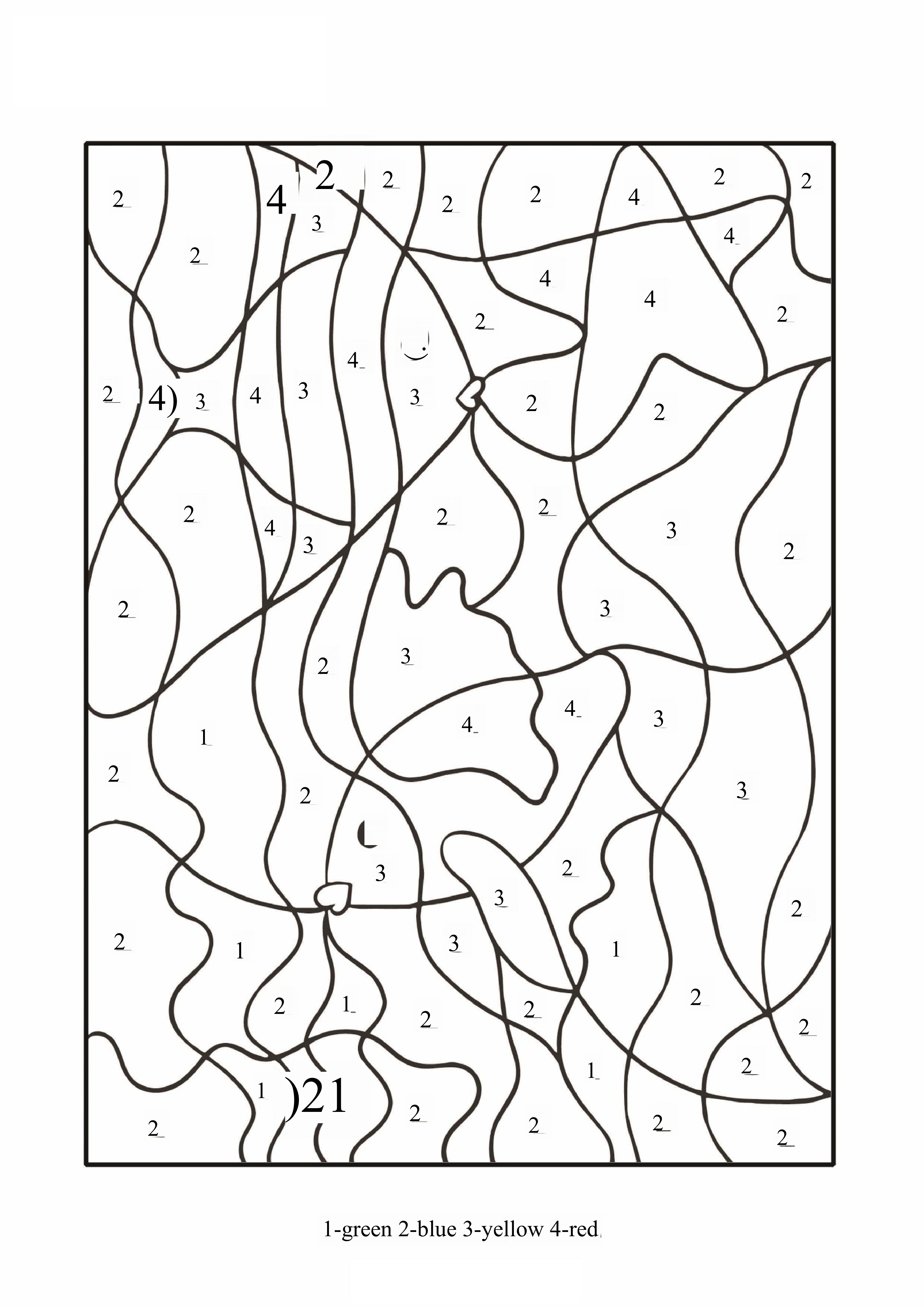 Fish 3 Coloring Page