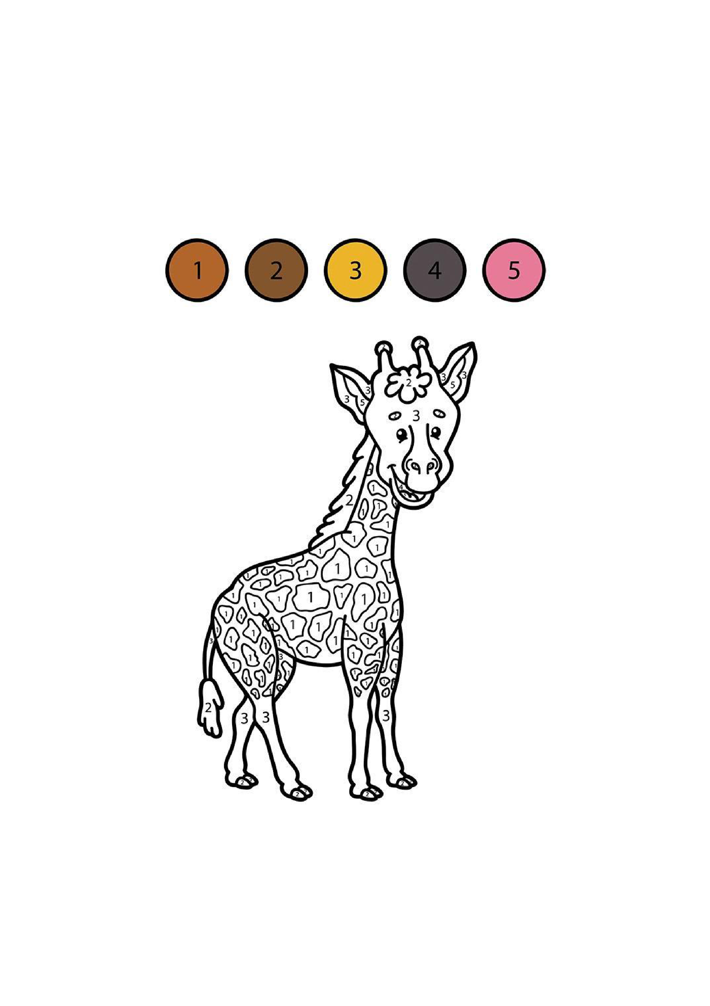 Giraffe Coloring Page