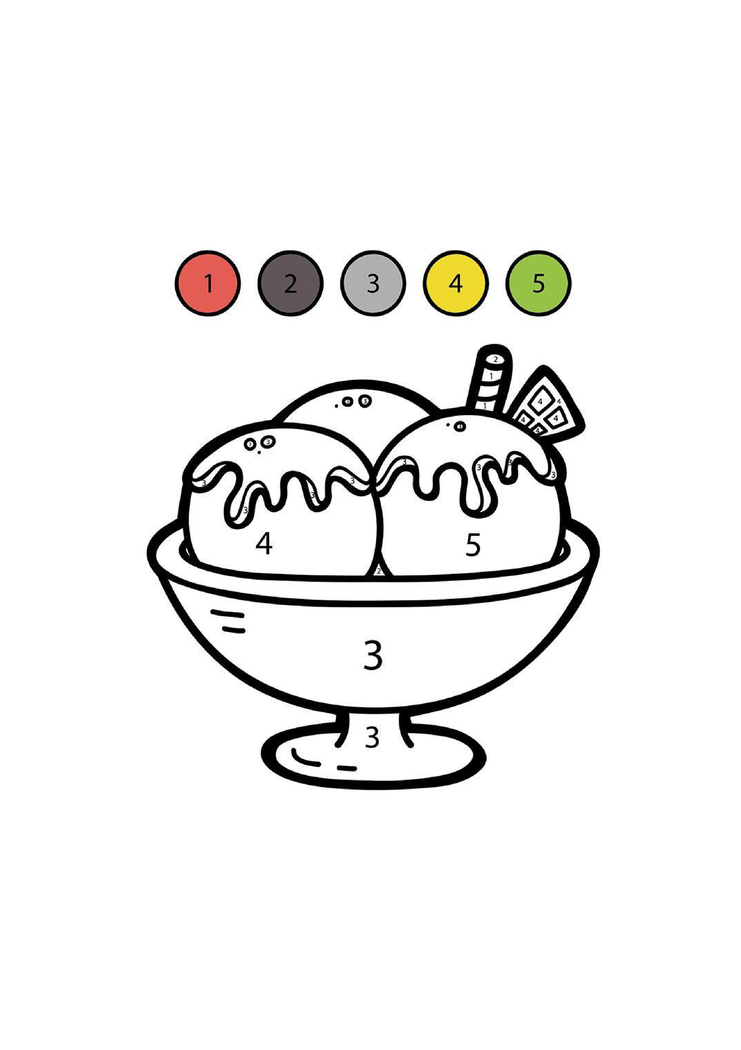Ice Cream Coloring Page