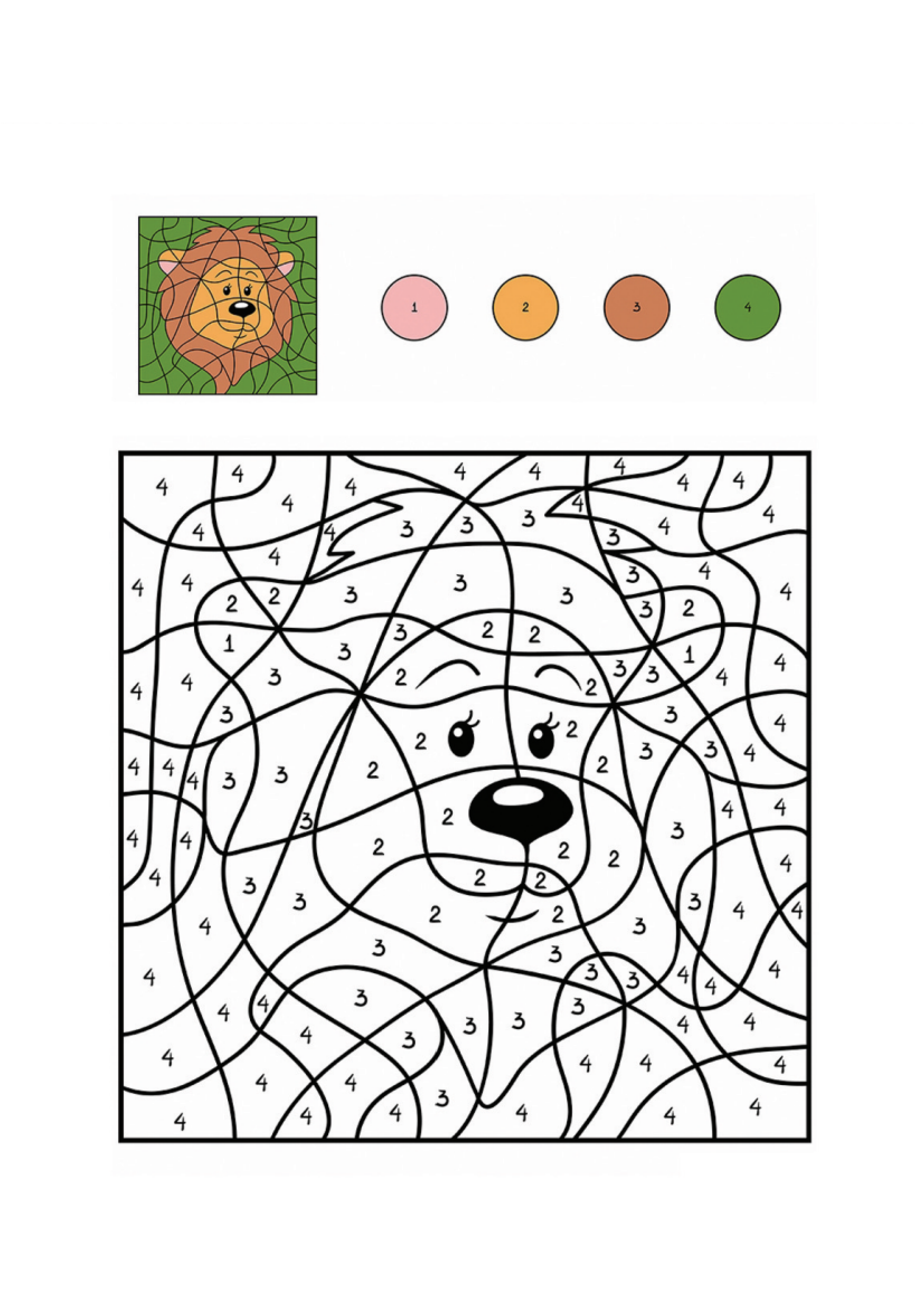 Lion 5 coloring page