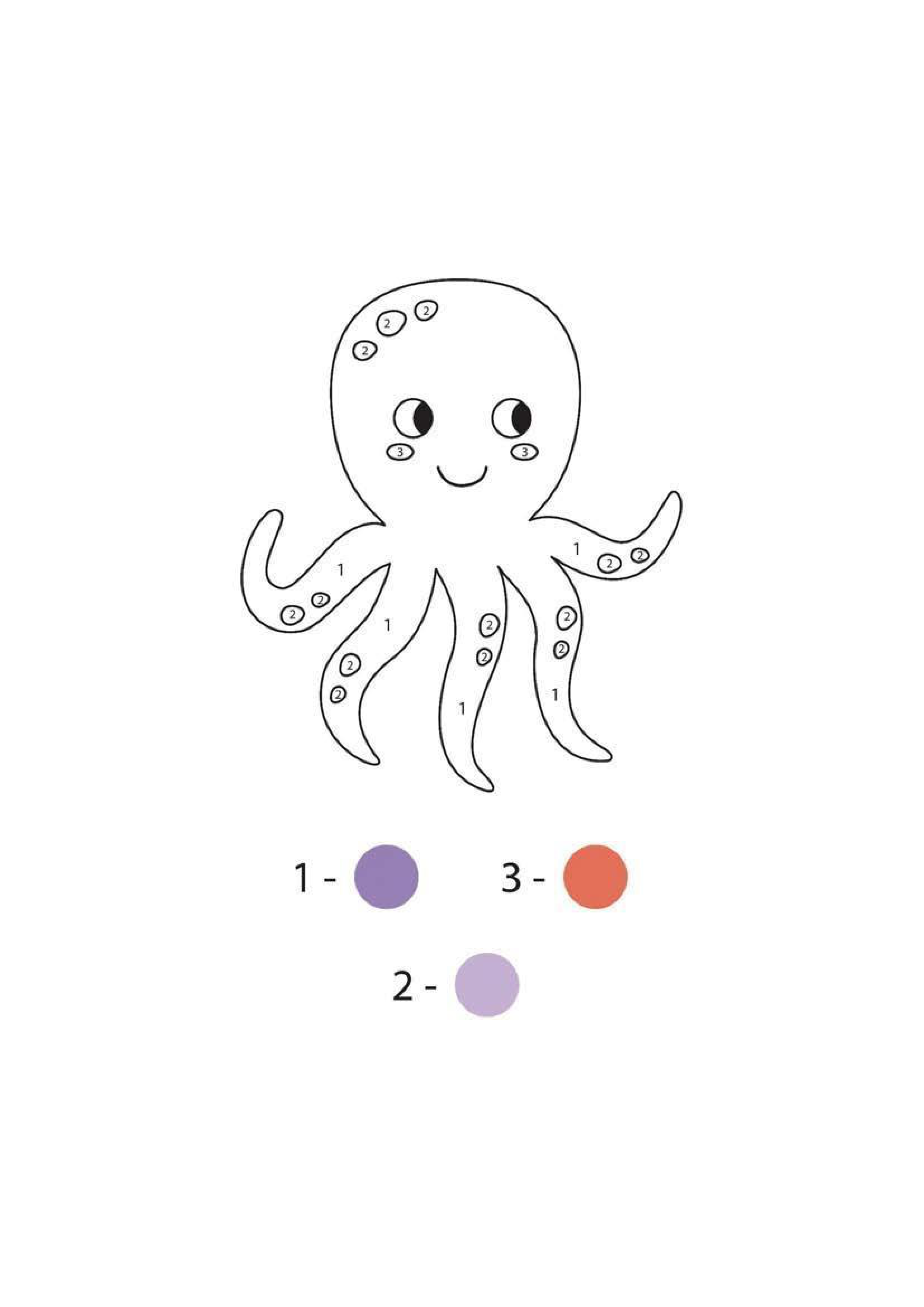Octopus 2 Coloring Page