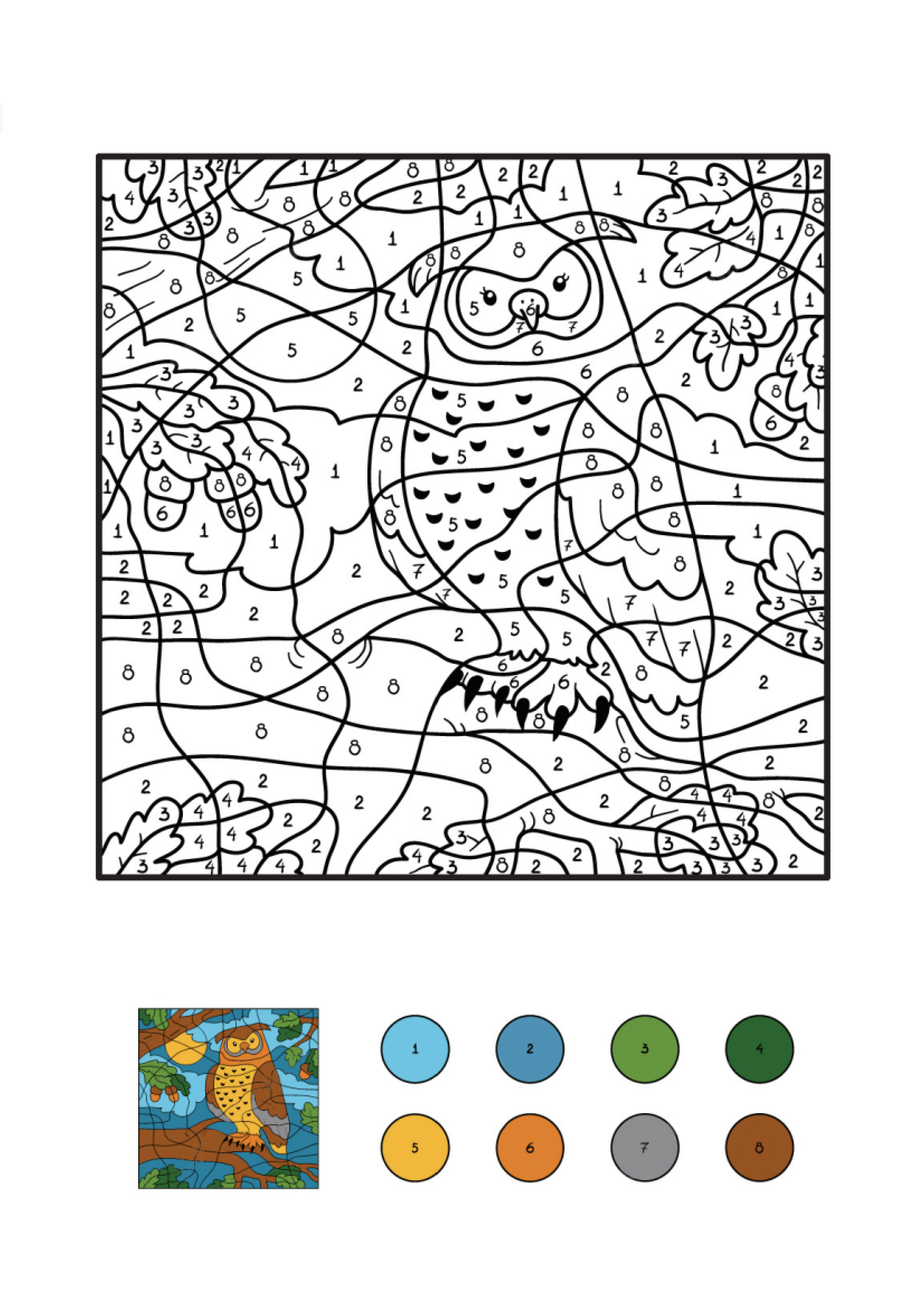 Owl Coloring Page