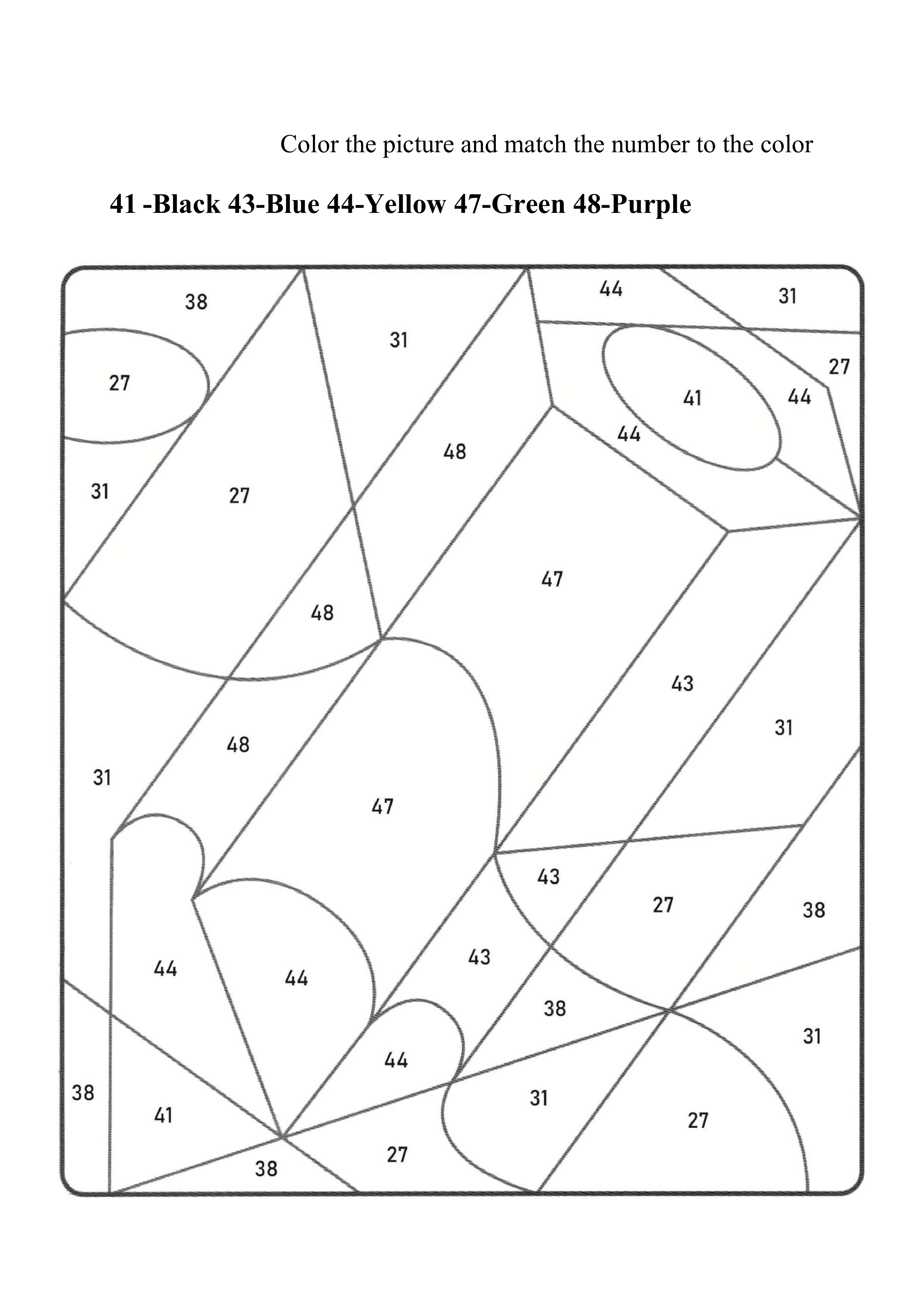 School Supplies Coloring Page