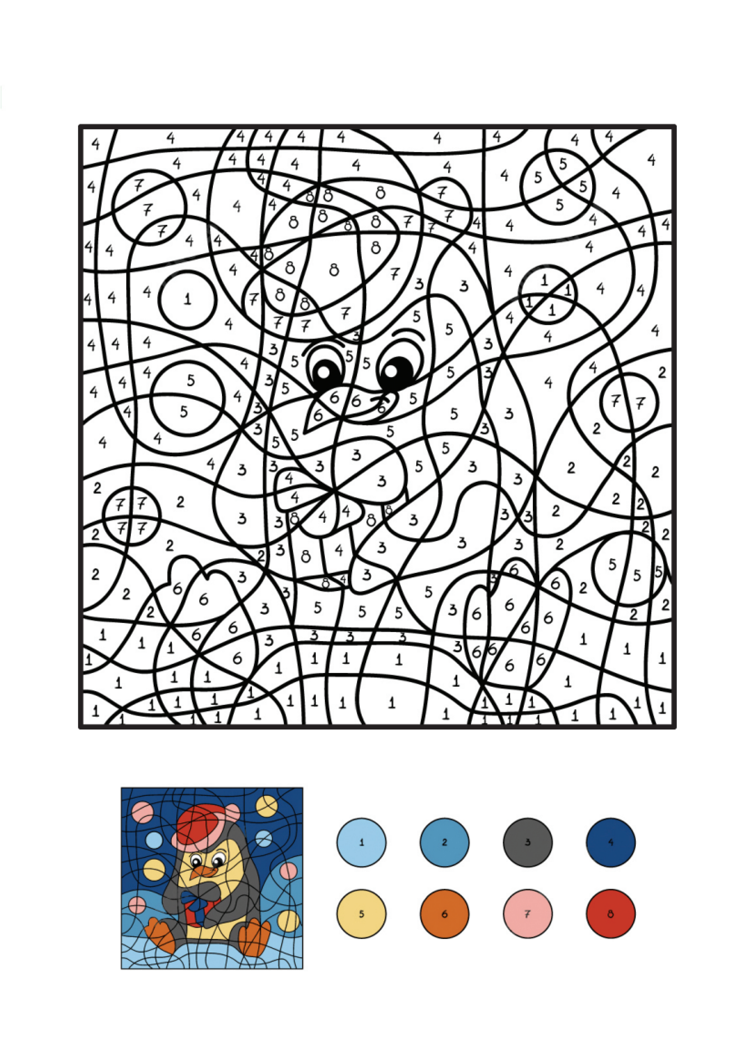 Penguin 5 Coloring Page