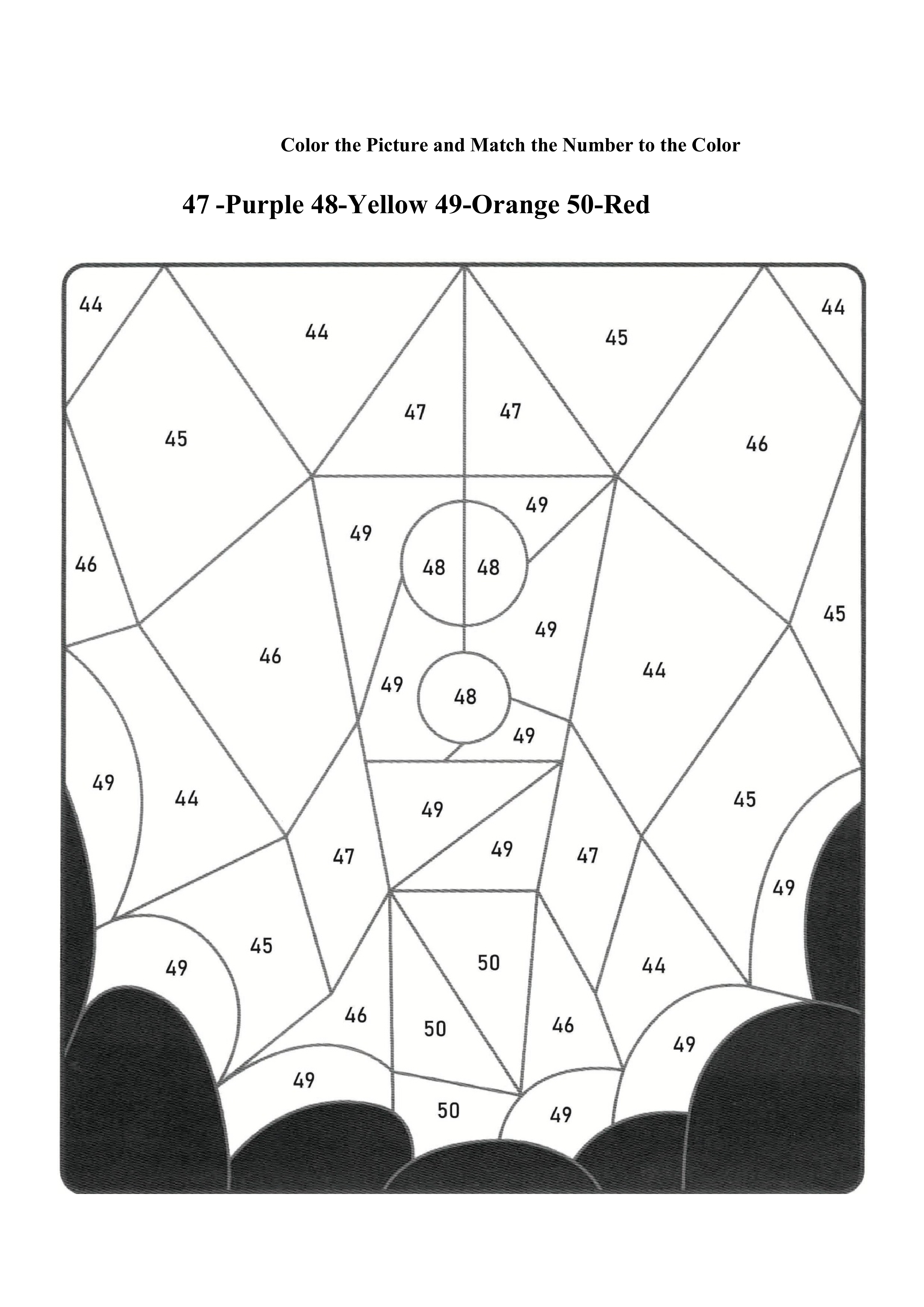 Spiderweb Coloring Page