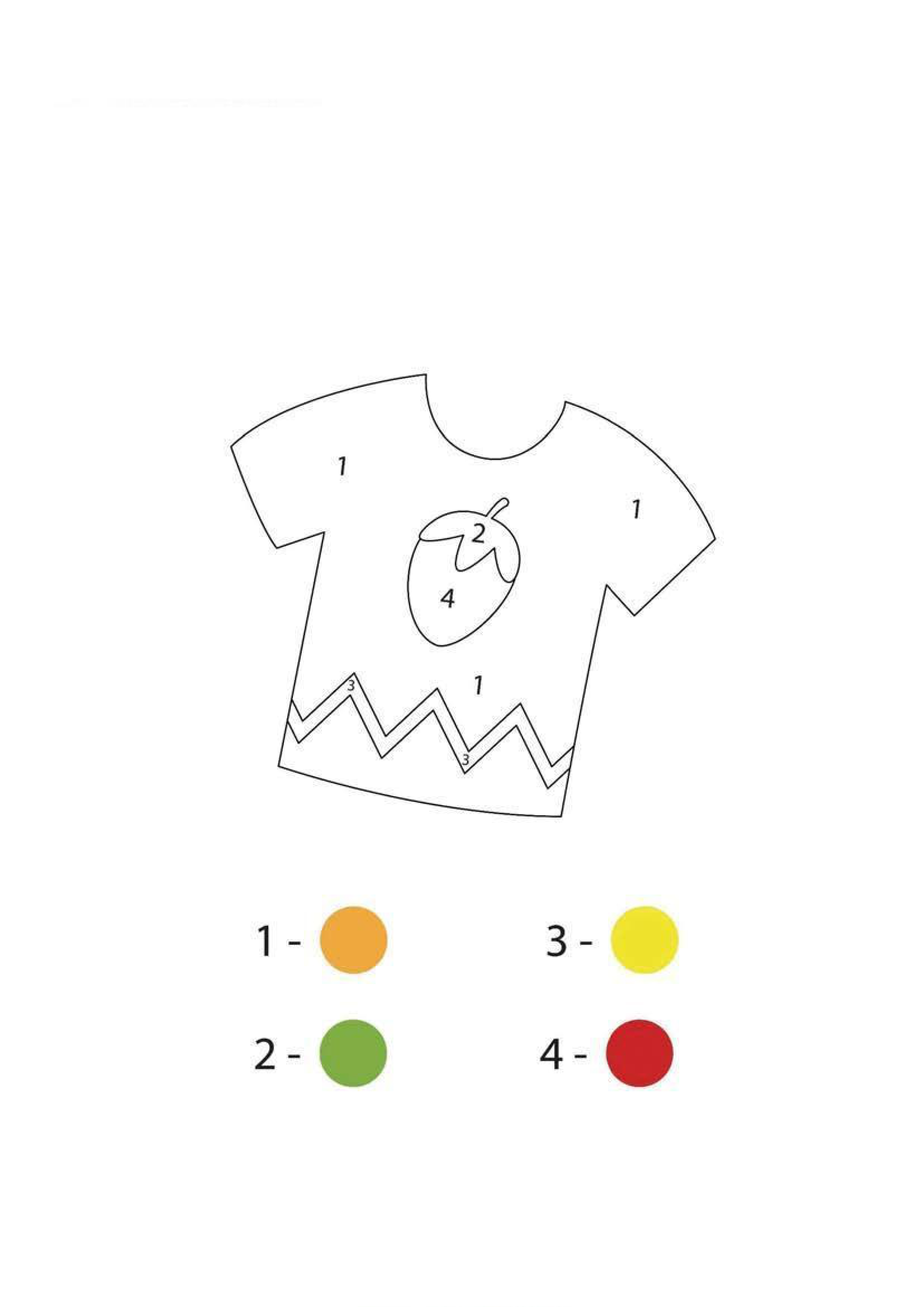 Sports T-Shirt Coloring Page